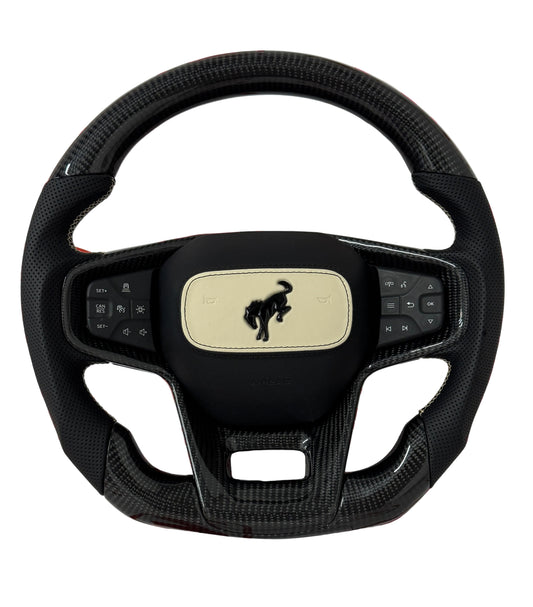 2021+ Ford Bronco Carbon Fiber Steering Wheel – Customizable