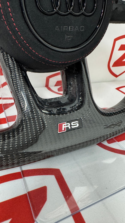 2010-2021 Audi RS Carbon Fiber Steering Wheel - Customizable