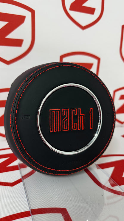 Ford Mustang Mach 1 Embroidered Airbag Cover - Red