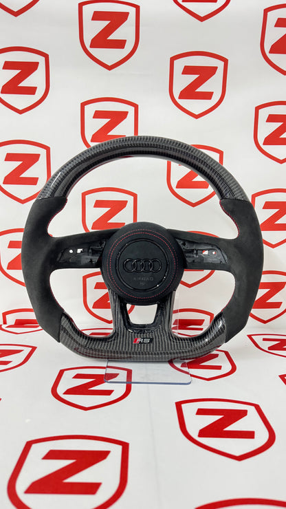 2010-2021 Audi RS Carbon Fiber Steering Wheel - Customizable