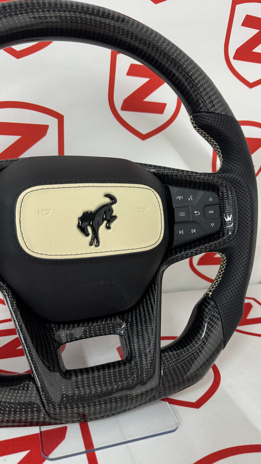 2021+ Ford Bronco Carbon Fiber Steering Wheel – Customizable