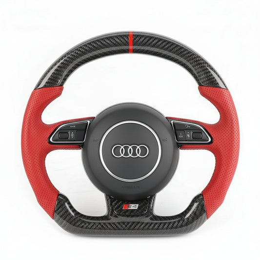 2010-2021 Audi A / S / RS Style (1st Gen) Carbon Fiber Steering Wheel - Customizable