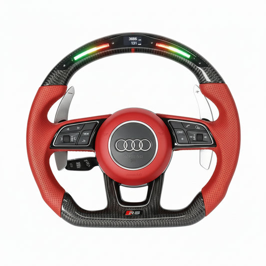 2010-2021 Audi RS Carbon Fiber Steering Wheel - Customizable