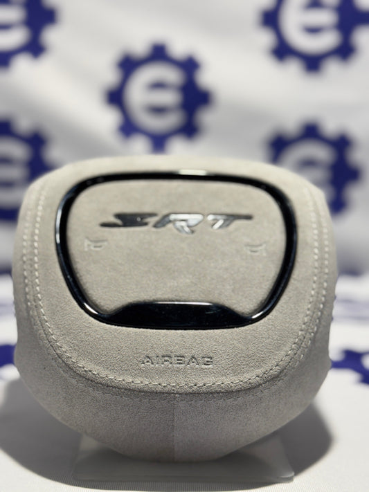2015+ Dodge Airbag Cover - Grey Alcantara