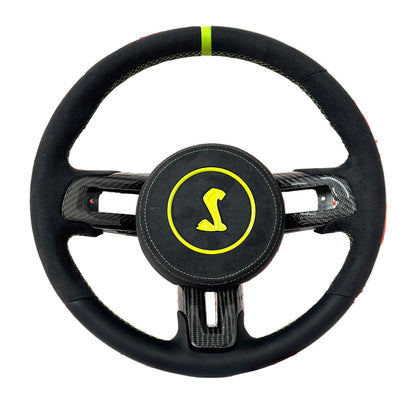2015-2023 Shelby GT350/GT500 Carbon Fiber Steering Wheel - Customizable