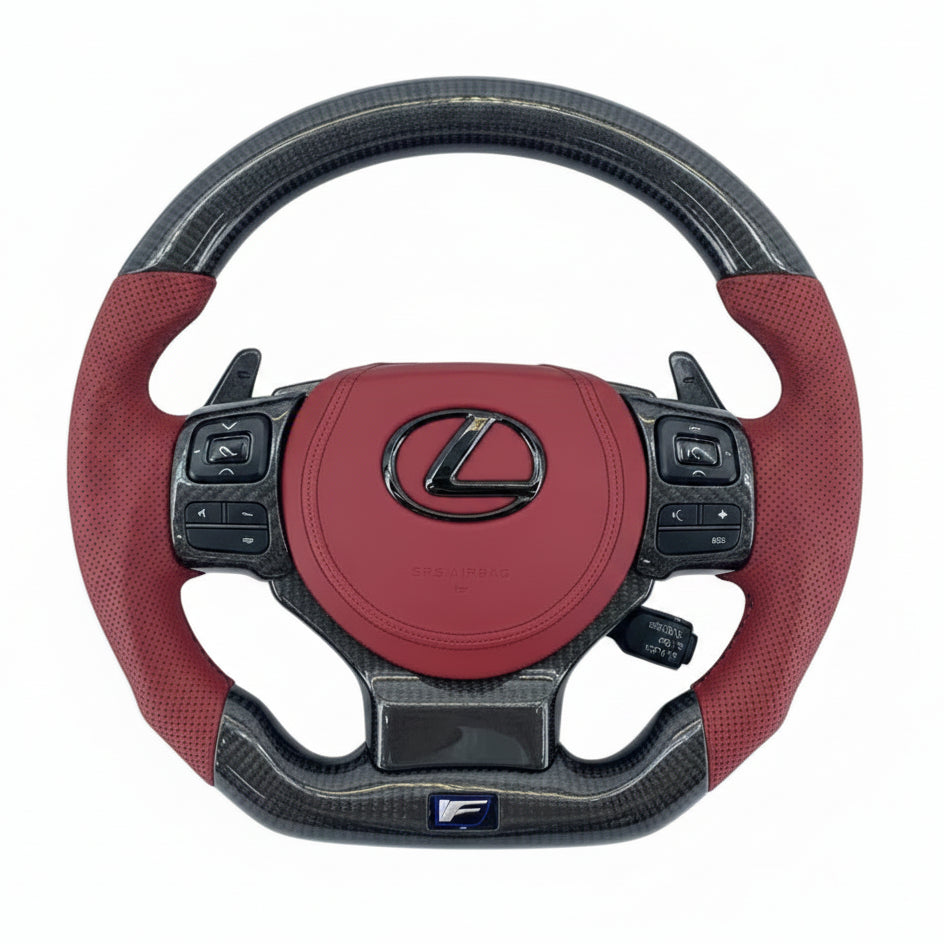 2014–2025 Lexus IS / RC / NX / GS F Carbon Fiber Steering Wheel – Customizable