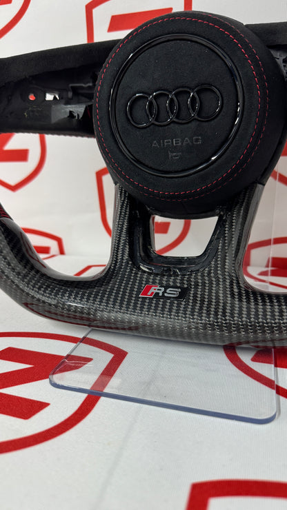 2010-2021 Audi RS Carbon Fiber Steering Wheel - Customizable