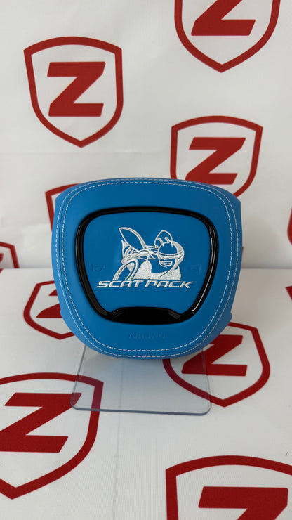 2015-2023 Dodge Charger/Challenger/Durango Scatpack Carbon Fiber Steering Wheel + Led Screen + Airbag Cover - Preset