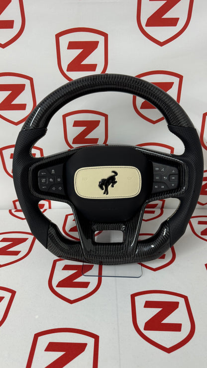 2021+ Ford Bronco Carbon Fiber Steering Wheel – Customizable