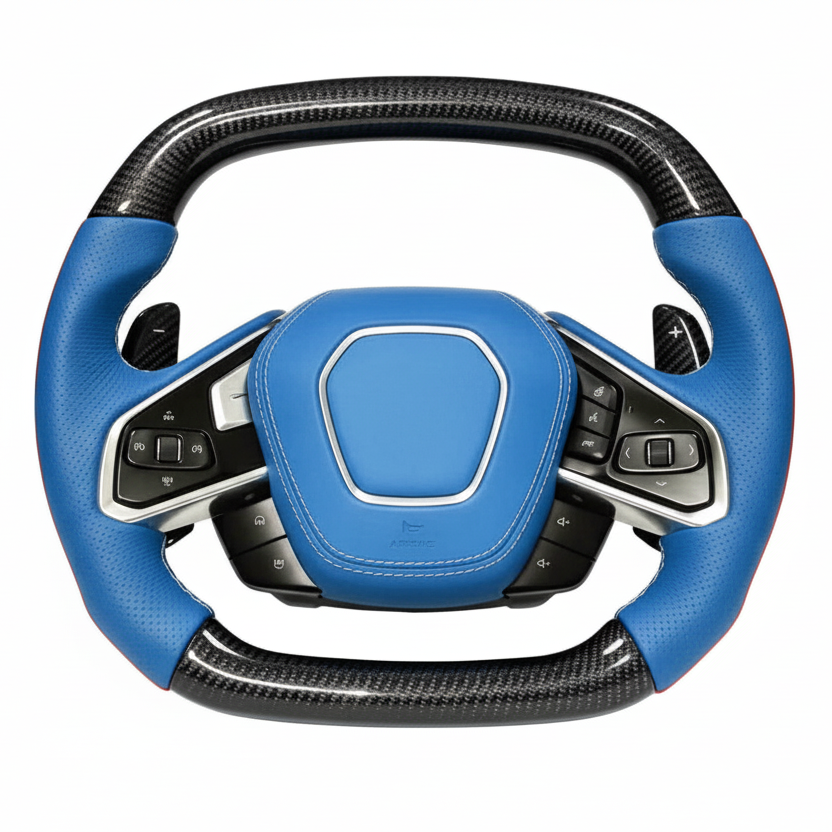 C8 Corvette Carbon Fiber Steering Wheel - Preset