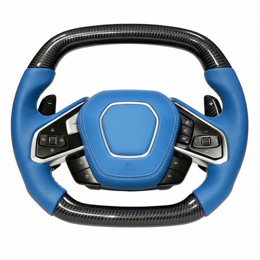 C8 Corvette Carbon Fiber Steering Wheel - Preset