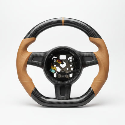 2009–2015 Porsche Boxster Carbon Fiber Steering Wheel – Customizable