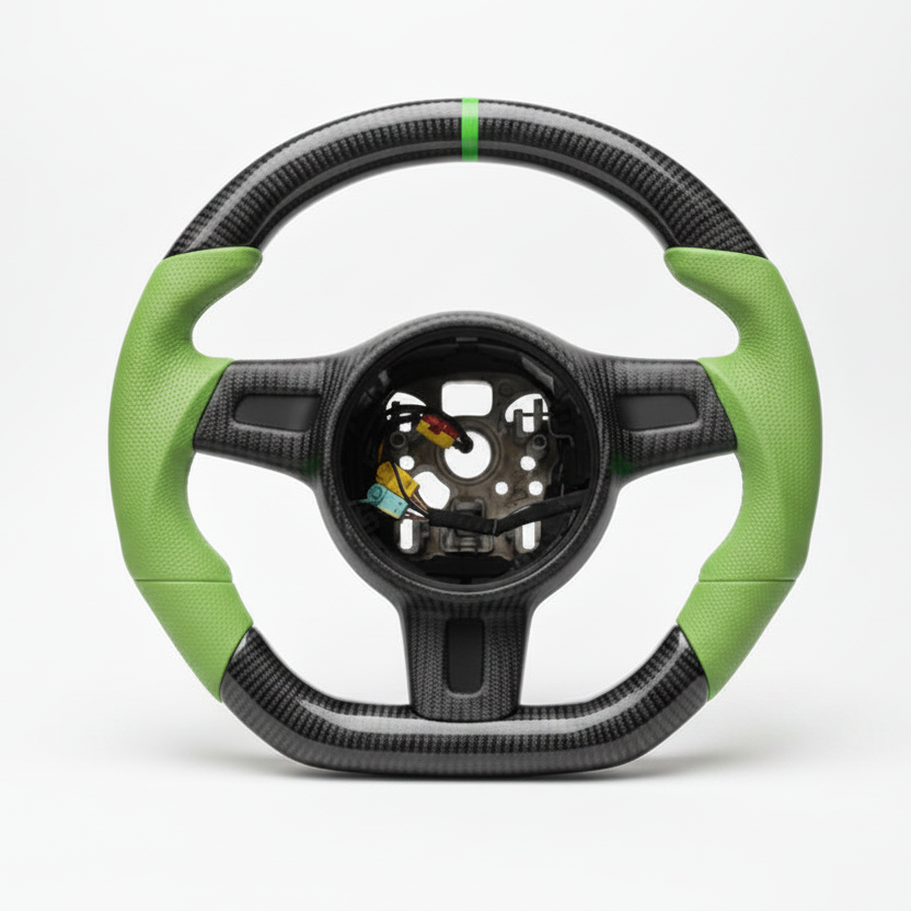 2009–2015 Porsche Boxster Carbon Fiber Steering Wheel – Customizable