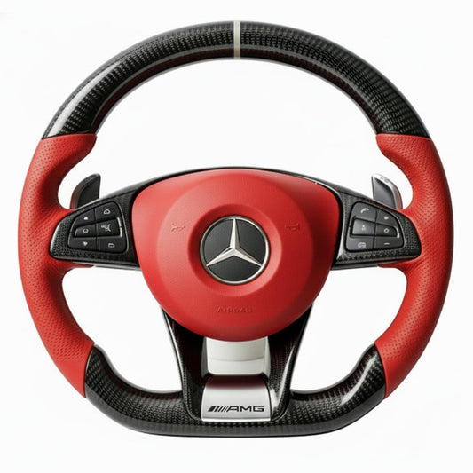 2010-2019 Mercedes-Benz AMG Performance Style Carbon Fiber Steering Wheel – Customizable