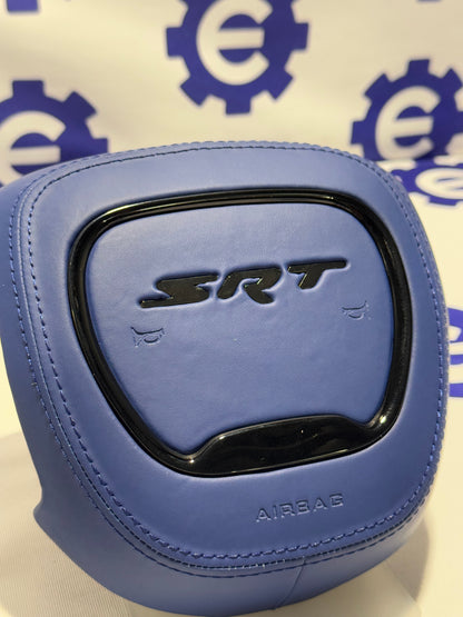 2015+ Dodge Airbag Cover - Blue Leather