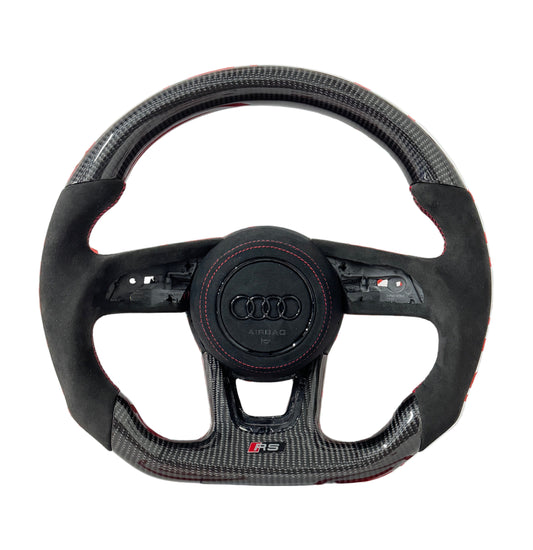 2010-2021 Audi RS Carbon Fiber Steering Wheel - Customizable