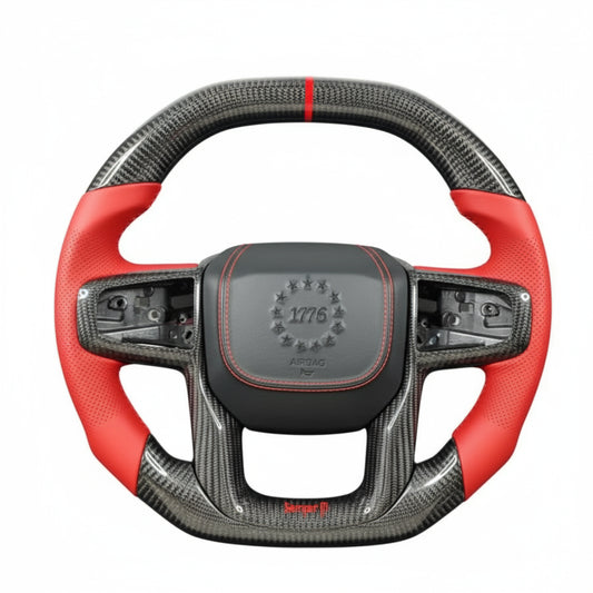 2020-2025+ GMC Sierra 1500 2500 Carbon Fiber Steering Wheel - Customizable