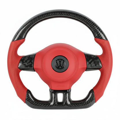 Volante de fibra de carbono para Volkswagen Golf / GTI / GTD / R 2010-2014 - Personalizable