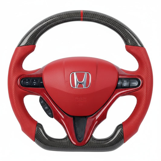 2006-2011 Honda Civic Carbon Fiber Steering Wheel - Customizable