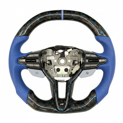 2019+ Hyundai Elantra N / Veloster N / i30 N / Kona N Carbon Fiber Steering Wheel – Customizable