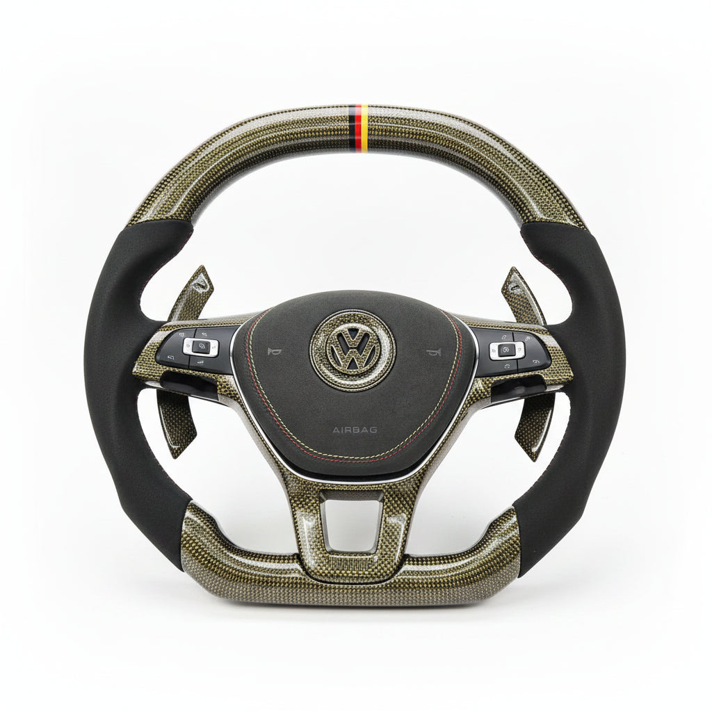 2015–2021 Volkswagen MK7 Golf / Jetta / Passat Carbon Fiber Steering Wheel – Customizable