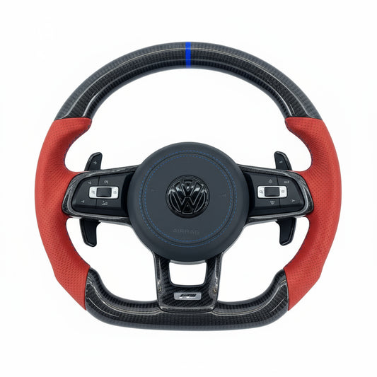 2014-2021 Volkswagen Golf GTI MK7/MK7.5 Carbon Fiber Steering Wheel - Customizable