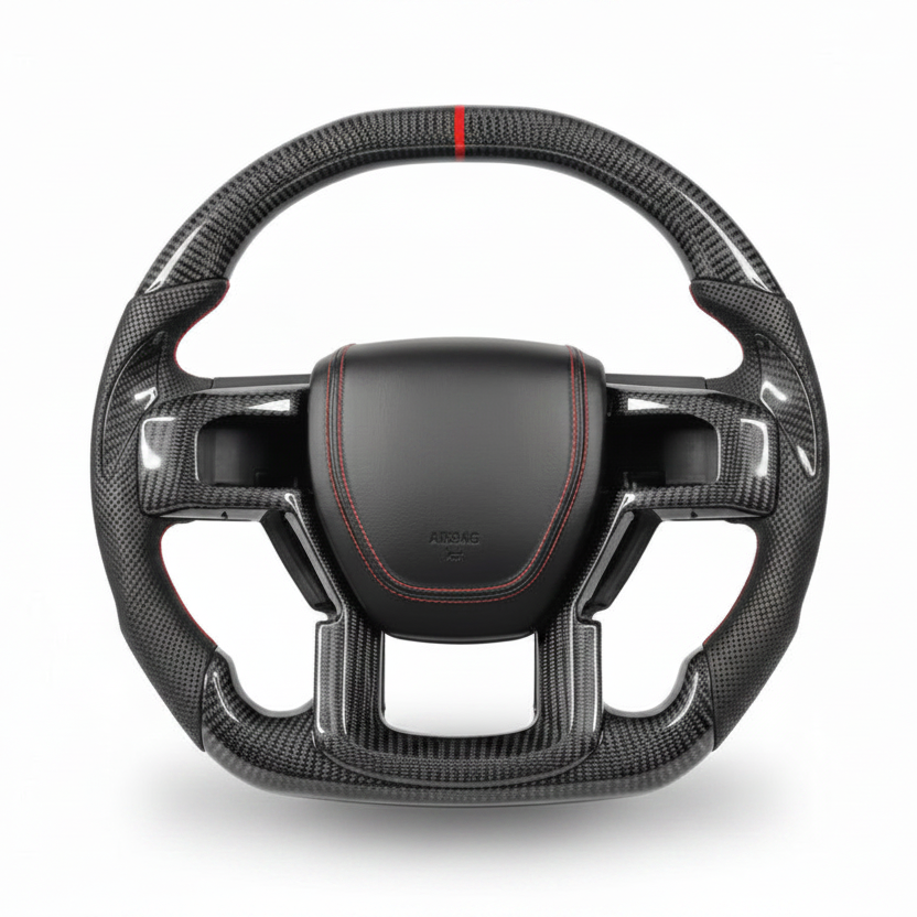 2015–2020 Ford Shelby F-150 Carbon Fiber Steering Wheel – Customizable