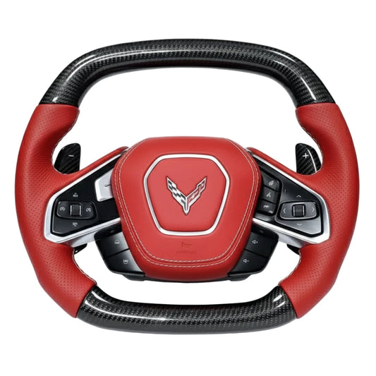 C8 Corvette Carbon Fiber Steering Wheel - Customizable