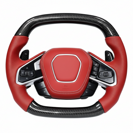 C8 Corvette Carbon Fiber Steering Wheel - Customizable