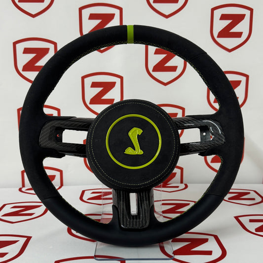 2015-2023 Shelby GT350/GT500 Carbon Fiber Steering Wheel - Customizable