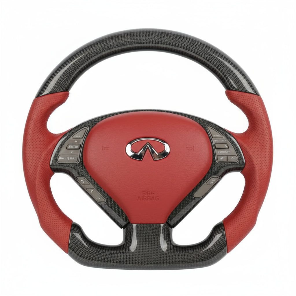 2008+ Infiniti G37 Carbon Fiber Steering Wheel – Customizable