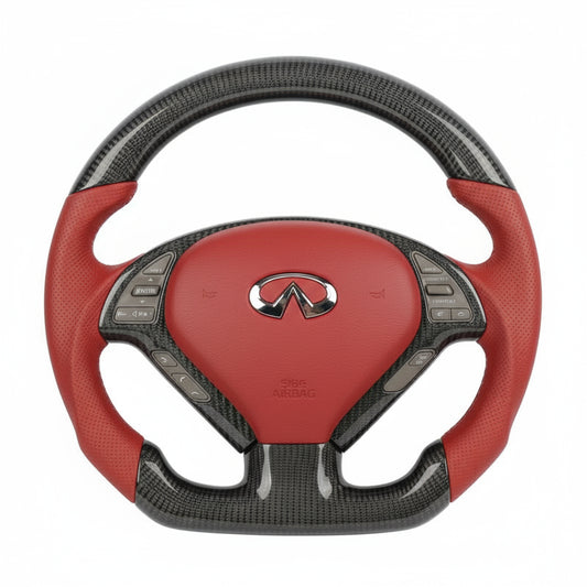 2008+ Infiniti G37 Carbon Fiber Steering Wheel – Customizable