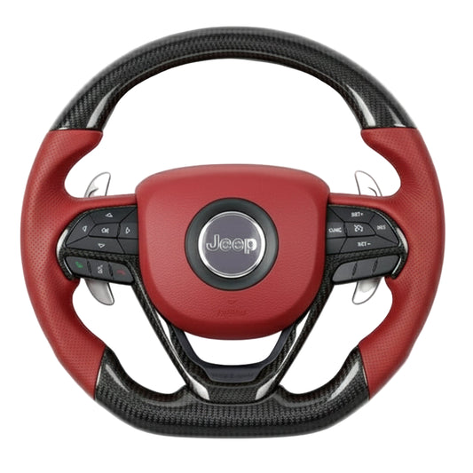2014-2021 Jeep Grand Cherokee Carbon Fiber Steering Wheel - Customizable