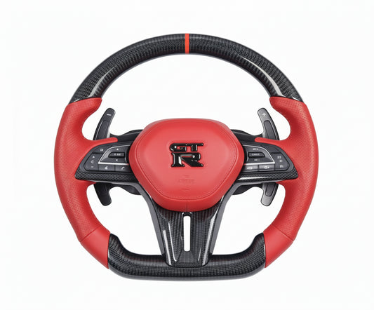 2017-2022 Nissan GTR R35 Carbon Fiber Steering Wheel - Customizable