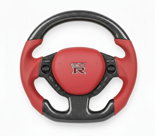 2007-2015 Nissan GTR R35 Carbon Fiber Steering Wheel - Customizable
