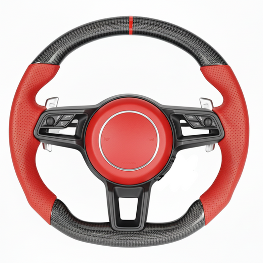 2013-2024 Porsche Cayman 718 Carbon Fiber Steering Wheel - Customizable