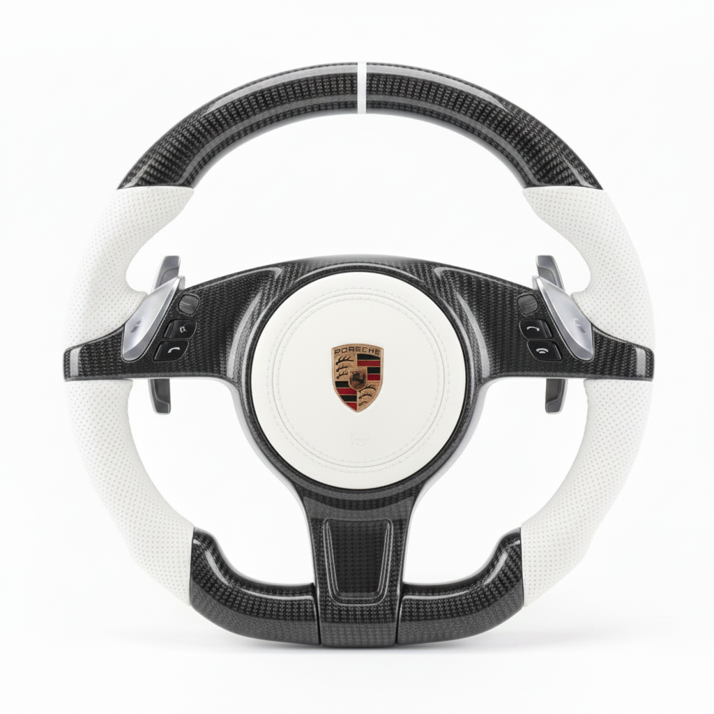 2009–2015 Porsche Boxster (987.2 981) Carbon Fiber Steering Wheel – Customizable