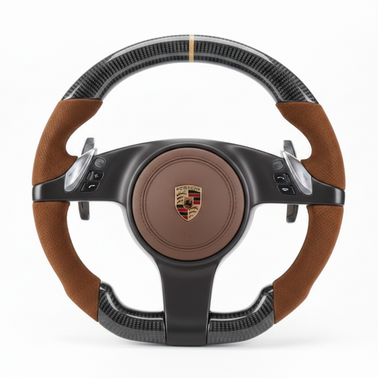 2009–2016 Porsche Cayman (981) Carbon Fiber Steering Wheel – Customizable