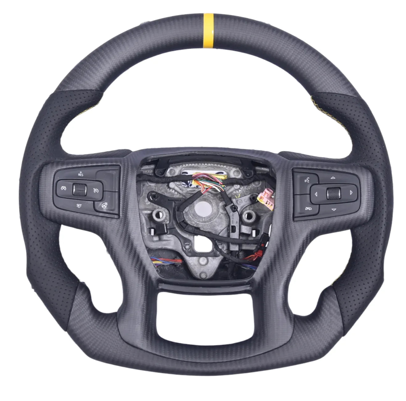 2019-2025 Chevrolet Silverado/GMC Sierra Carbon Fiber Steering Wheel - Customizable