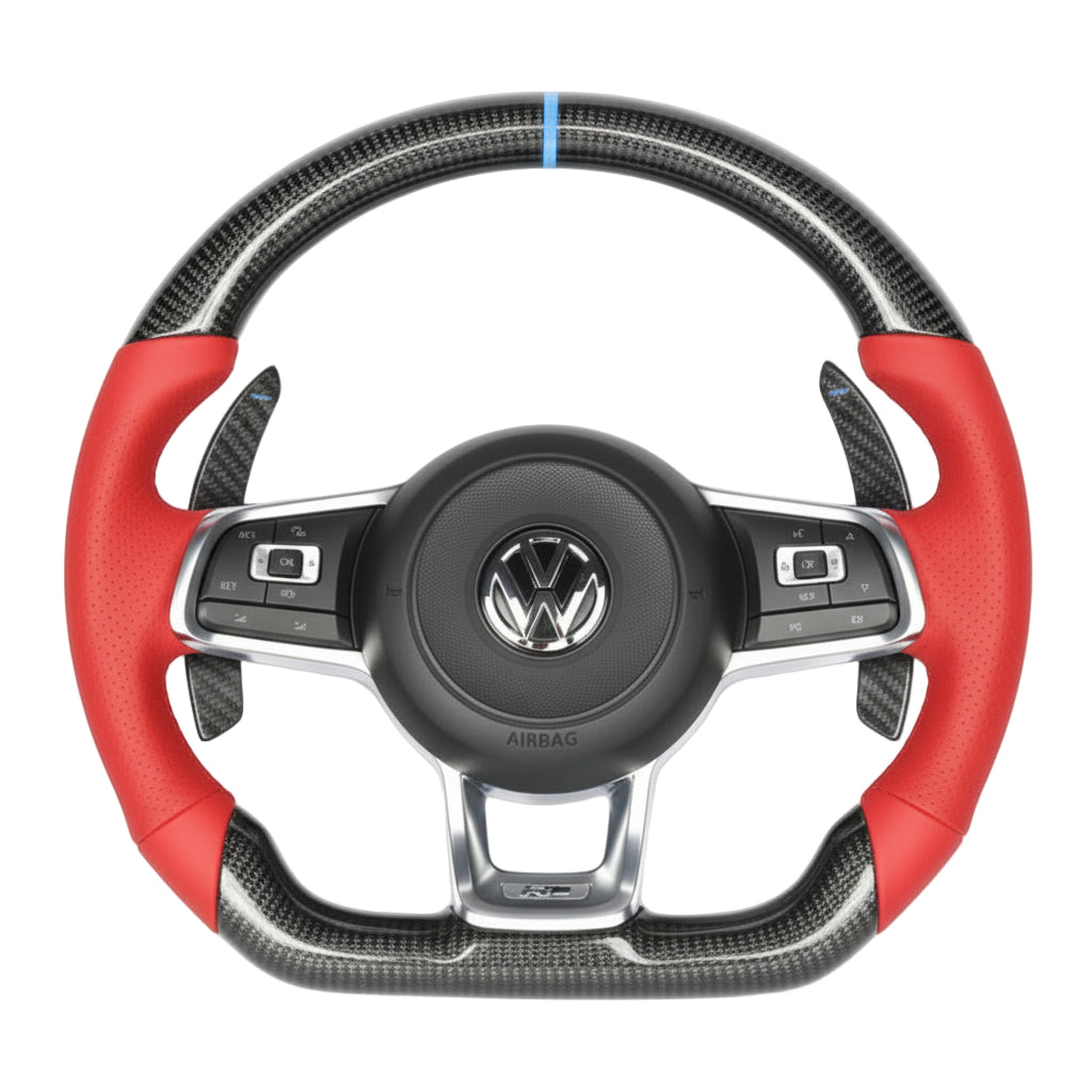 2008–2021 Volkswagen Carbon Fiber Steering Wheel – Customizable (Golf Mk6/Mk7, Polo, Tiguan, Touareg, Amarok, Passat)