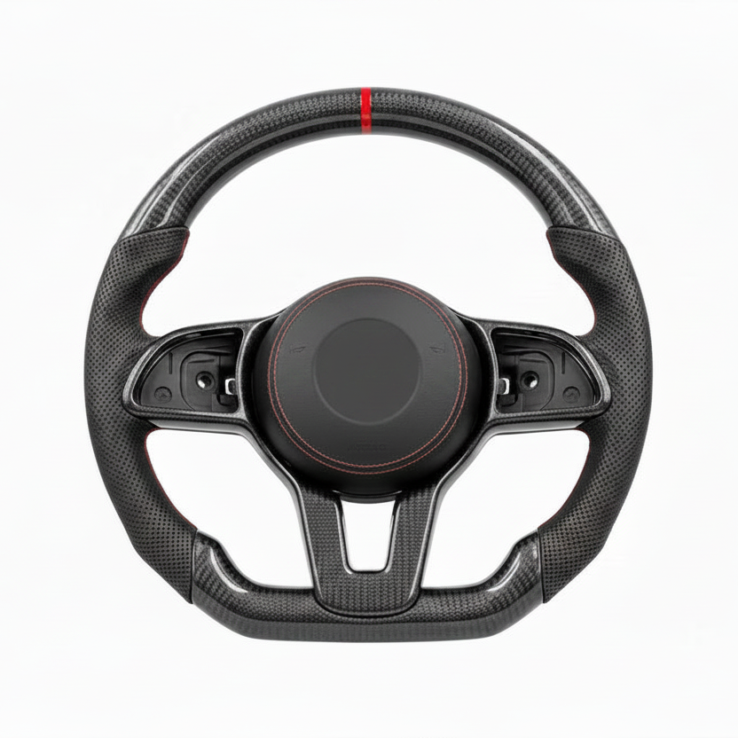 2019-2023 Mercedes-Benz A-Class / E-Class / CLA / GLE / GLS / EQC Carbon Fiber Steering Wheel – Customizable