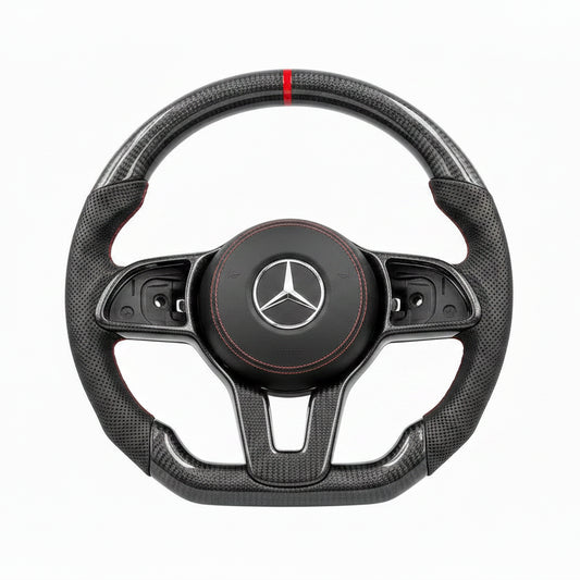 2019-2023 Mercedes-Benz A-Class / E-Class / CLA / GLE / GLS / EQC Carbon Fiber Steering Wheel – Customizable
