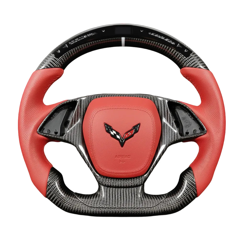 2014-2019 Chevrolet Corvette C7 Carbon Fiber Steering Wheel - Customizable