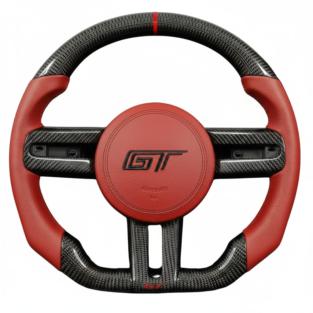 2005-2009 Ford Mustang Carbon Fiber Steering Wheel - Customizable
