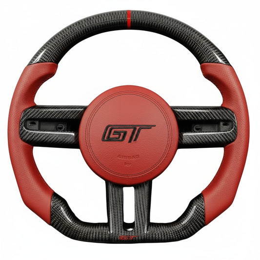 2005-2009 Ford Mustang Carbon Fiber Steering Wheel - Customizable