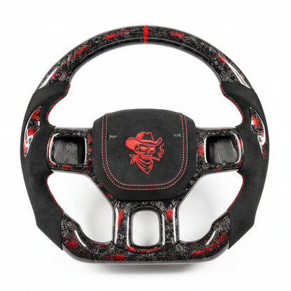 Volante de fibra de carbono para RAM 1500 2500 3500 2012-2018 - Personalizable