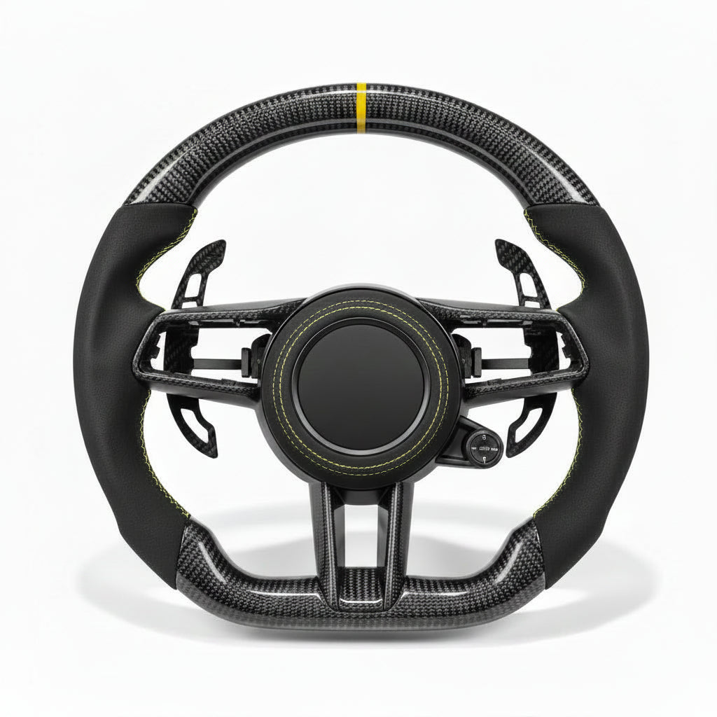 2020–2026 Porsche Macan Carbon Fiber Steering Wheel – Customizable