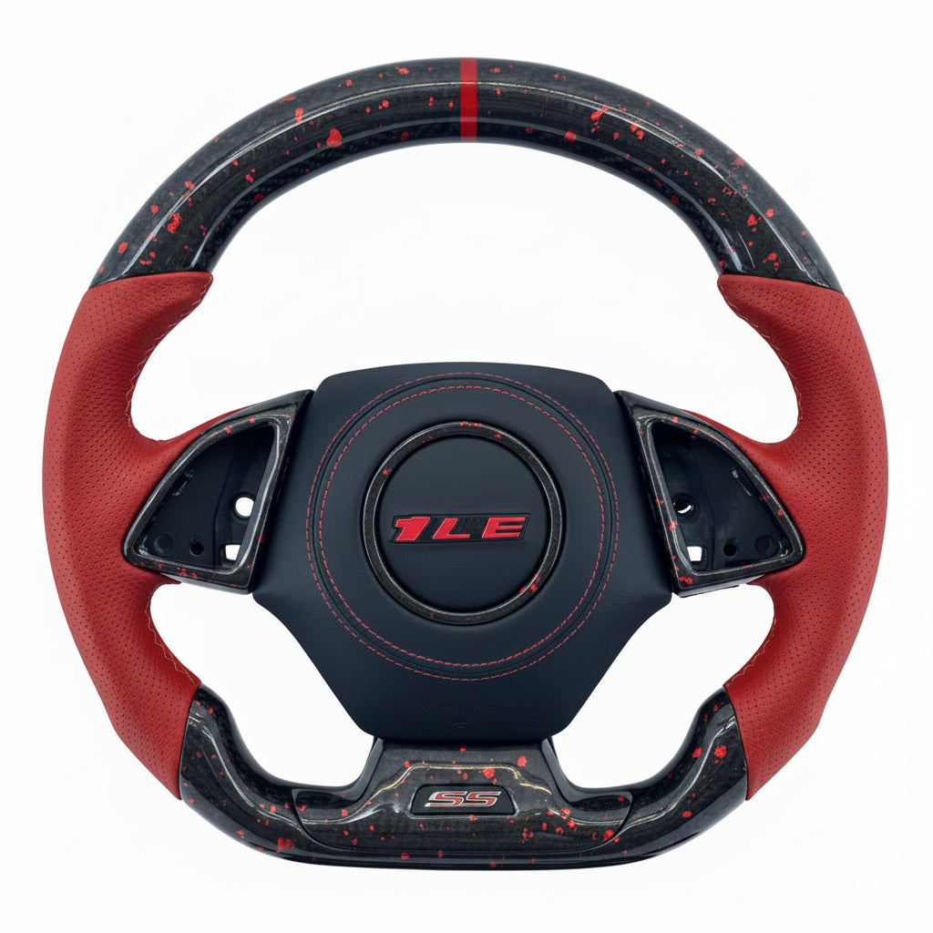Volante de fibra de carbono Chevrolet Camaro 2016-2024 - Personalizable