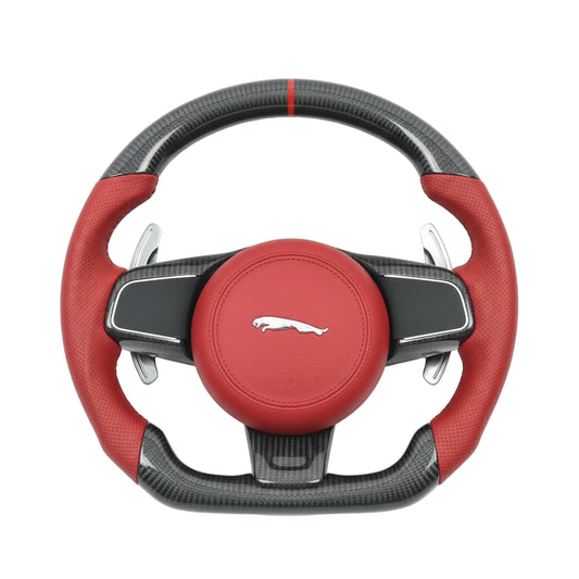 2014-2021 Jaguar F-Type Carbon Fiber Steering Wheel - Customizable