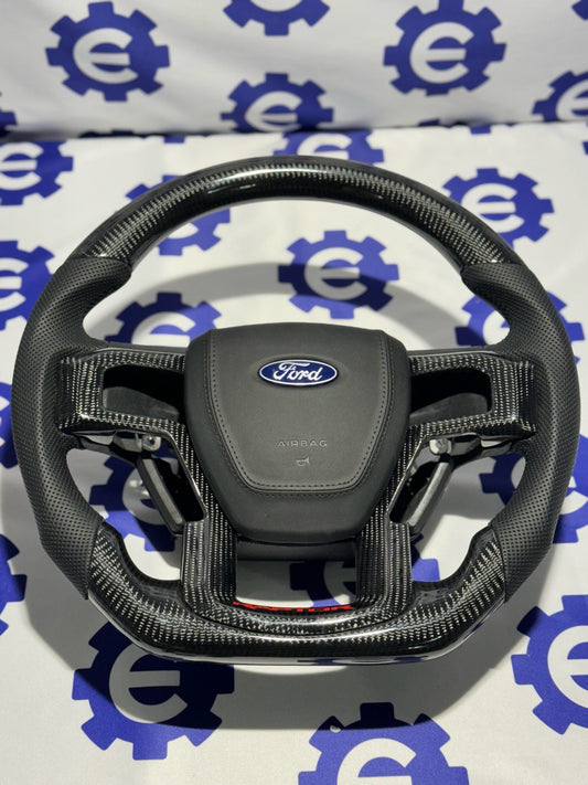 2015-2020 Ford F150 | F-250 | F-350 Carbon Fiber Steering Wheel - Customizable